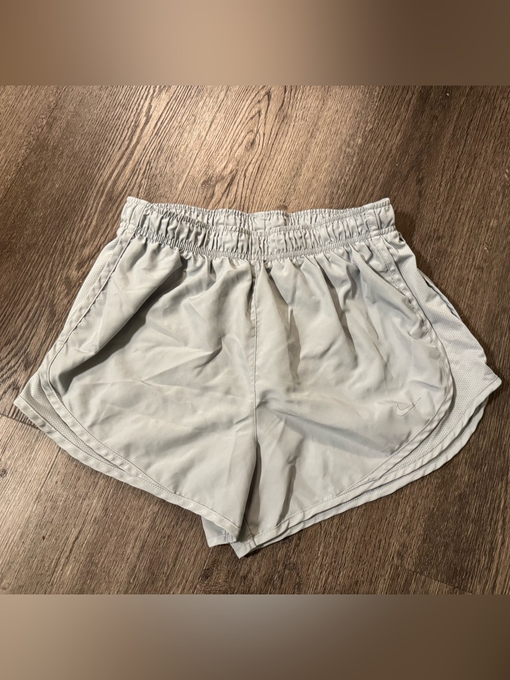 Nike Women's Light Gray Athletic Running Shorts